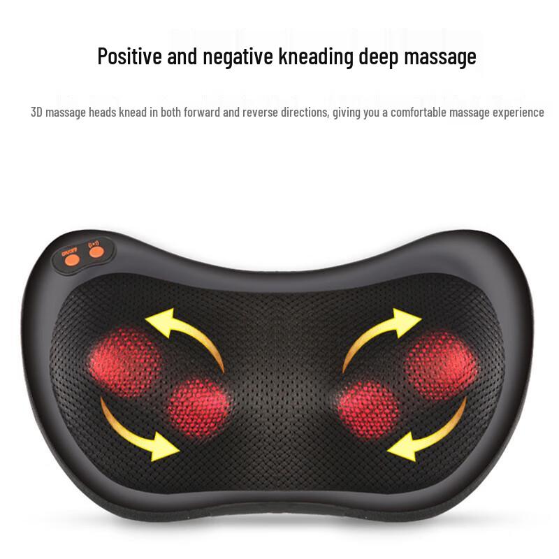 Christine 4-Head Multi-Functional Home Massage Pillow CN Plug (adapter Included)