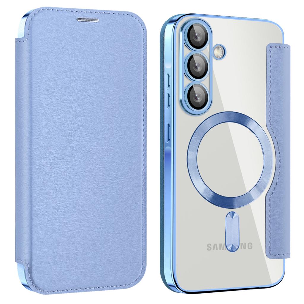 Pro Samsung Galaxy A56 5G pouzdro Kompatibilní s MagSafe Blokování RFID Kožený kryt na telefon