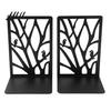 Stable Bookends 1 Pair Tree of Life Decorative for Shelves, Heavy Duty Bookshelf Non-slip Organizer, Hollow Book Holder Stoppers Desk, Office Library