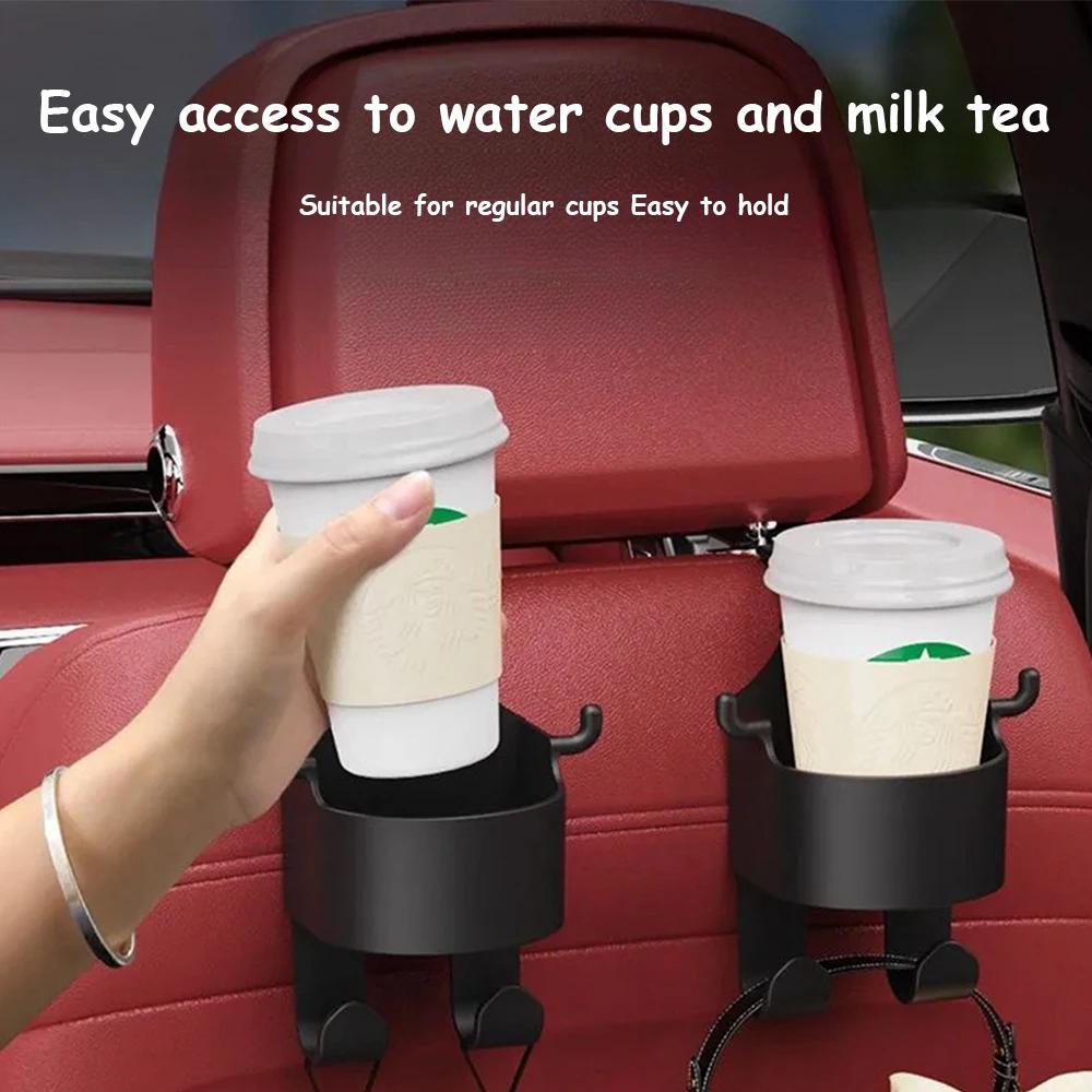 Multifunctional Car Hook Storage Box Seat Back Water Cup Holder Rear Vehicle Storage Box Interior Supplies
