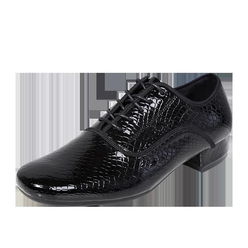 Cowhide modern dance shoes men's soft-soled performance leather ballroom dance ballroom dance Latin dance square dance jazz dance shoes