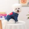 Haustierkleidung Herbst und Winter neu kleine Hunde Welpen glückliche Hunde und Katzen warm und bequem dankbare Erde Jeanskleidung