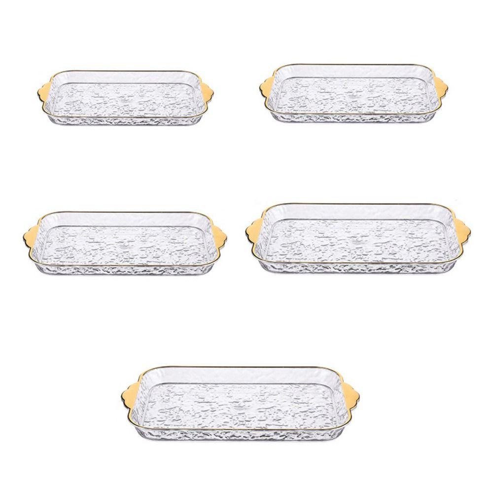 Plastic Snack Tray with Lid Storage Display Plate Kitchen Organizer Candy Storage Box Party