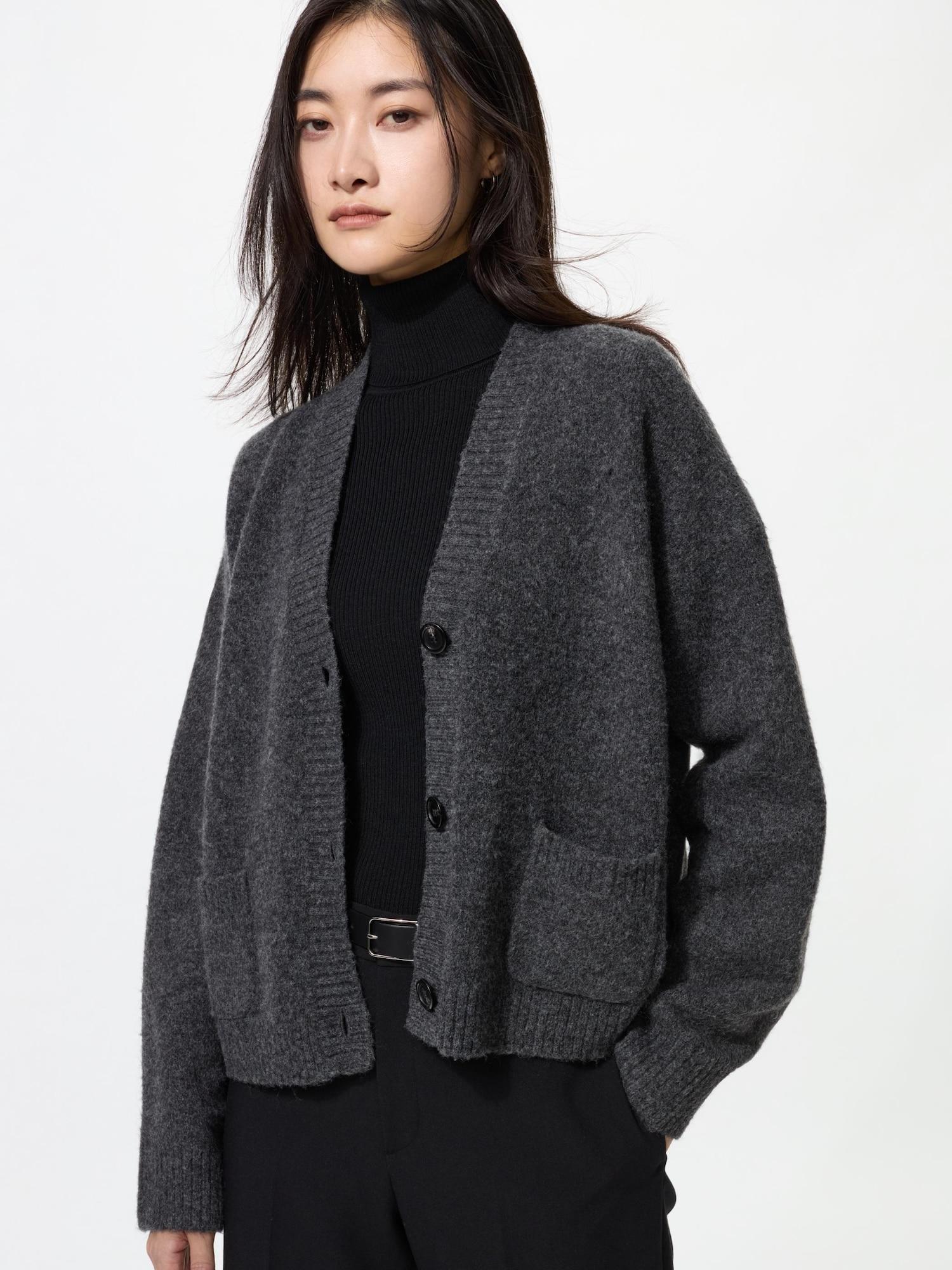 

Укороченный кардиган Uniqlo Soupleyan 08 DARK GRAY/WOMEN S