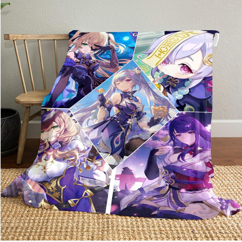 Genshin Heroes Blanket Soft And Portable All Season Home Bed Sofa Blanket Office Travel Nap Break Warm Blanket