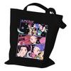 Printed Canvas Bag Women's Handbag One-shoulder Fashionable Student Canvas Bag Daily Shopping Bag