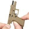 Pistolenförmiger Schlüsselanhänger-Anhänger Realistisches Modell Abnehmbares Magazin Miniatur-Pistolenmodell Geschenke zum Geburtstag Autoschlüsselanhänger für Männer