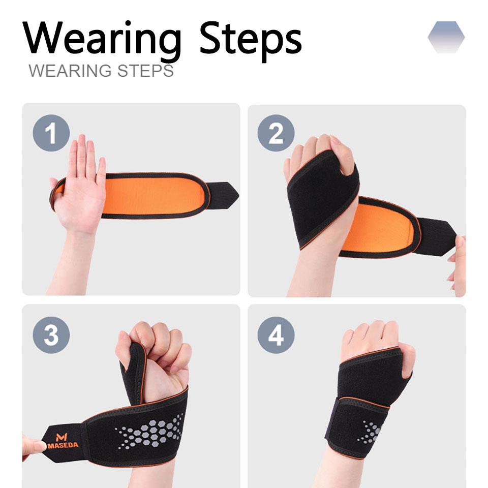 1Pcs Thin Light Wrist Guard for Tendon Sheath Soreness Sports Injury Stable Support Elastic Nylon Pressurized Winding