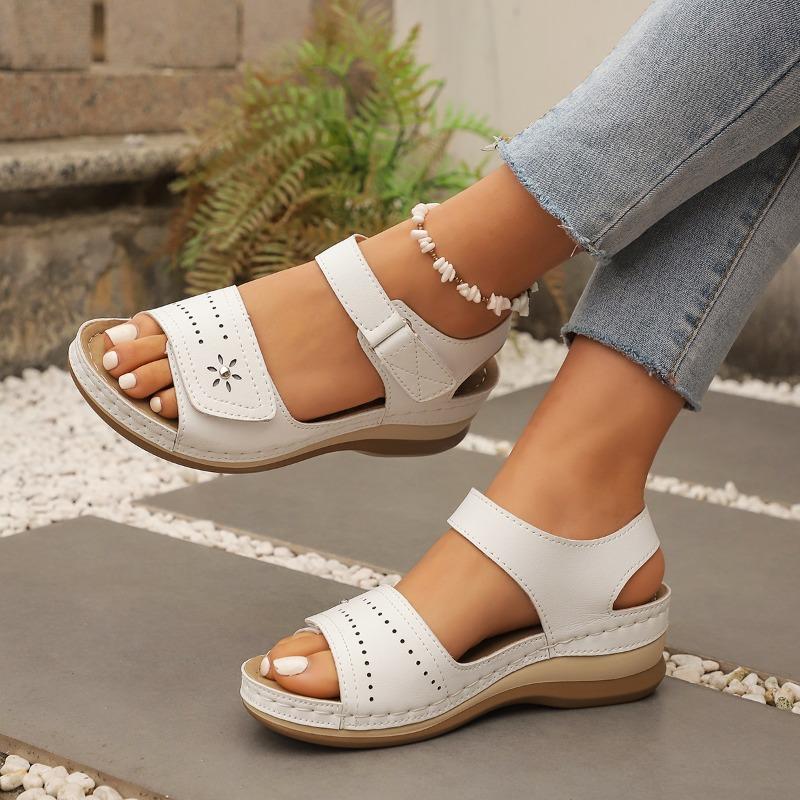 Fashion 2025 New Fashion Wedge Sandals for Women Summer Thick Sole Non Slip Beach Shoes Woman Lightweight Platform Sandals