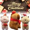 Christmas Bear Capybara Plush Toy Dolls Room Decoration Ornaments Children Gift