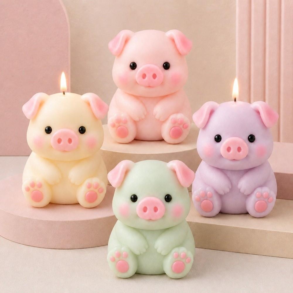Cute Animal Silicone Candle Molds Fox Cat Bear Pig Dinosaur DIY Candle Molds  Handmade