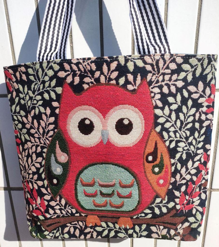 Harajuku Jacquard Canvas Bag Literary and Artistic Large-capacity Shoulder Bag Linen Trendy Cool Women's Bag