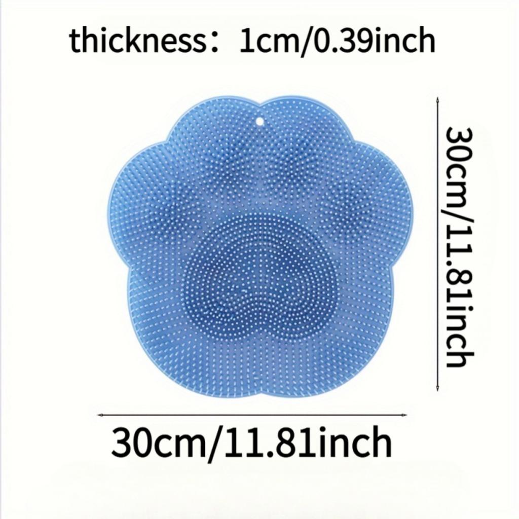 Silicone Bath Massage Pad, Foot Wash, Back Wash, Shower Mat, Bathroom Rubbing Mat, Foot Wash, Bathroom Foot Brush