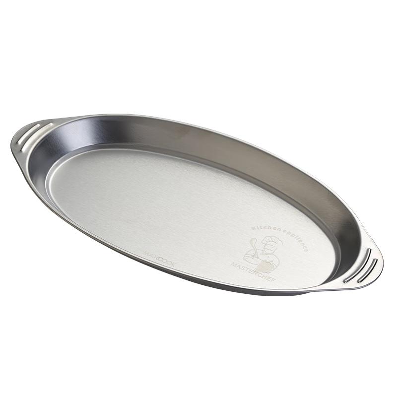 MAXCOOK 304 Stainless Steel 34CM Oval Serving Plate