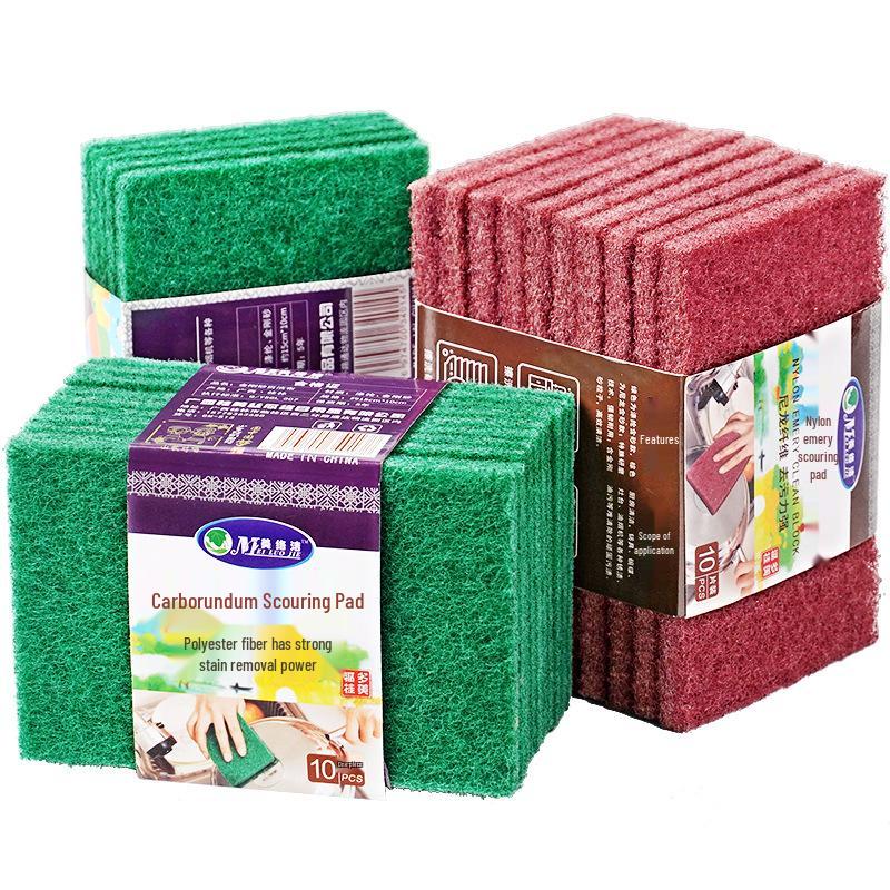 Tampon à récurer émeri Brosse de cuisine - Nettoyant pour vaisselle, casseroles, chiffons et rouille