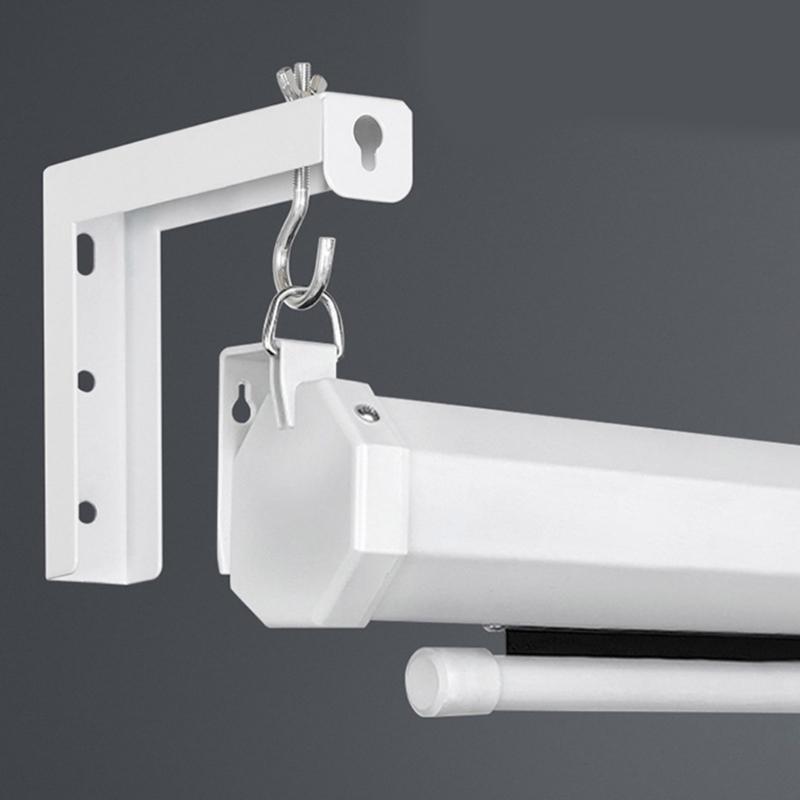 Projector Screen Ceiling Mount Wall Hanging Mount L-Bracket Adjustable Extension Projector Screen Placement Office