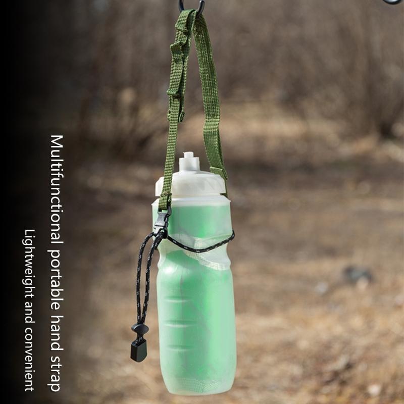 Water Bottle Handle Strap Adjustable Shoulder Strap Water Bottle Holder Outdoor Beverage Carriers Outdoor Tool Strap