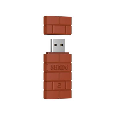 8bitdo USB adapter bezprzewodowy 2 brązowy