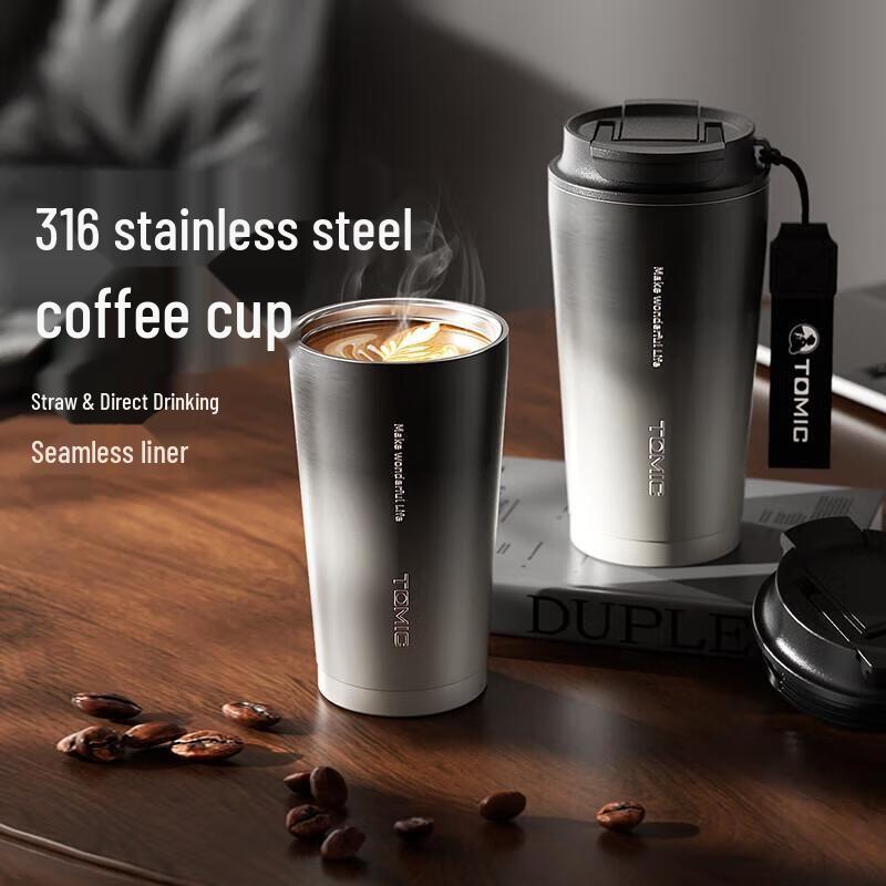 

Temark Portable Insulated Stainless Steel Coffee Mug