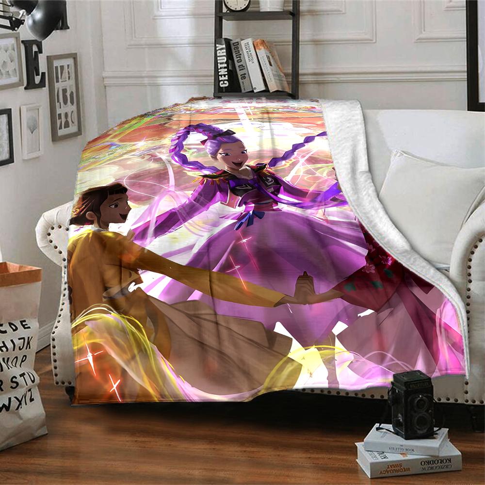 1pc KPop Demon Hunters7 Blanket, Gift, for Men and Women, Soft Blanket, Good for Sofa Bed Couch Travel, Lightweight Flannel Blanket