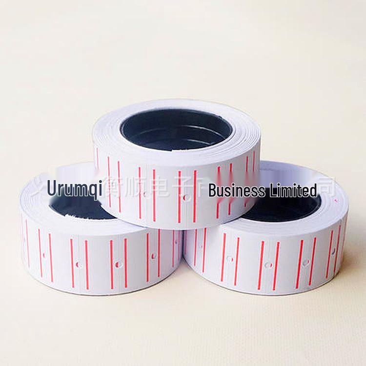 Thermal Price Tag Paper Labels, 500 Pieces/Tube, Blister Pack