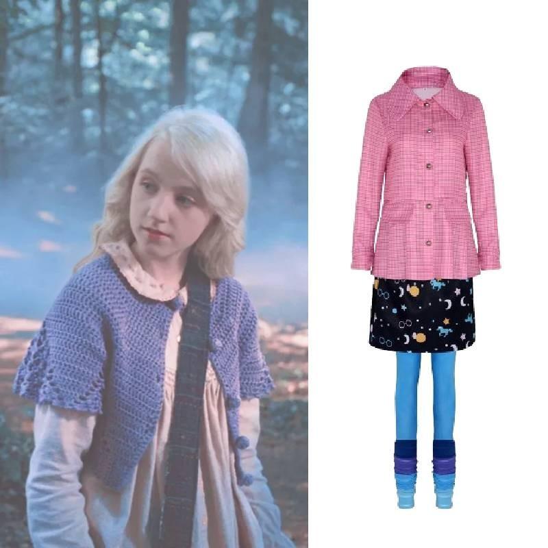 Potter Luna Harry Lovegood Stage Performance Costumes Roleplay Party Halloween