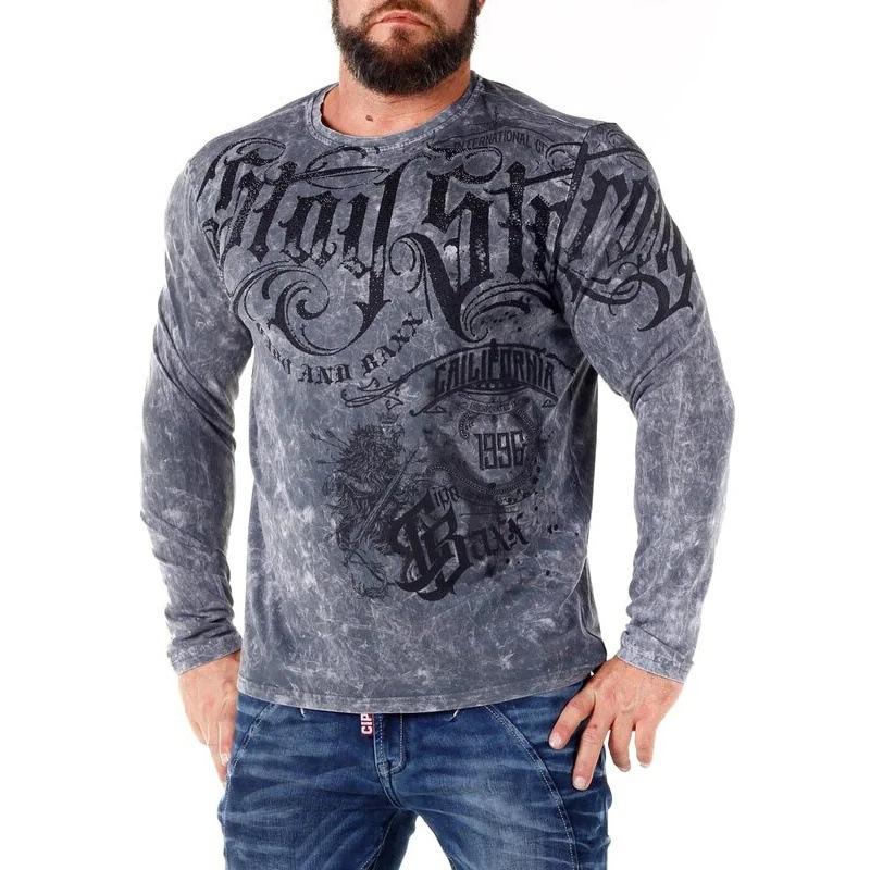 

Весна Осень Новая Мода Повседневная 3D Цифровая Печать Футболка Мужская Спортивная Круглая Шея Хип-Хоп Футболка 2XL