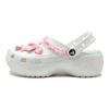Crocs Classic Platform Clog EVA Fashion Personality Simple Classic Versatile Hole Shoes Unisex White