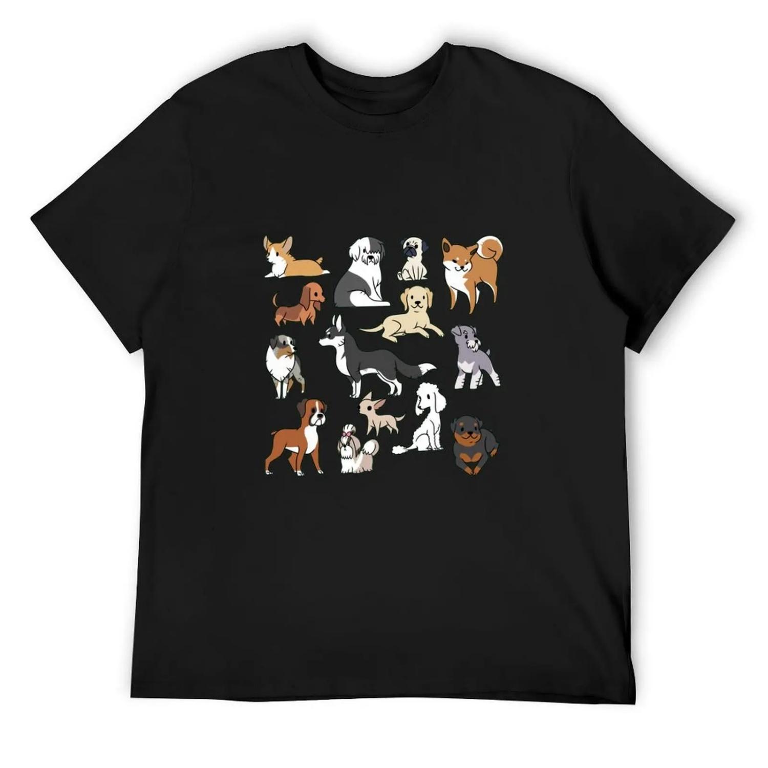 Dogs T-Shirt rapper graphic tees quick drying graphic t shirts graphic t shirt vintage Men s cotton t-shirt S