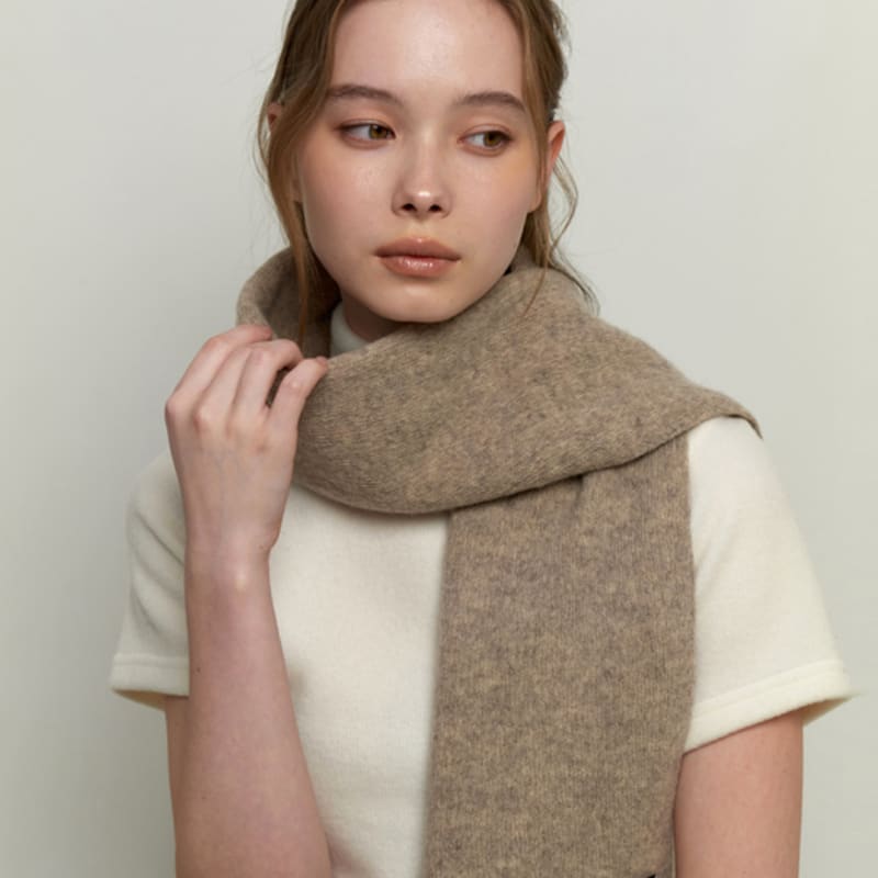 KINDABABY Cozy Knit Muffler - Moca Beige