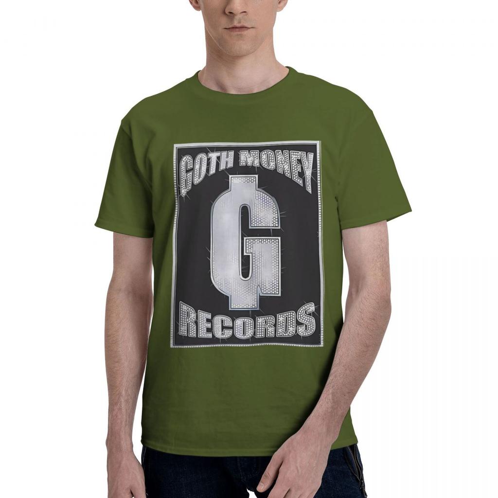 Goth Money Records Bling 100% Bomull Vardaglig Andningsbar Bekväm T-shirt Högkvalitativa Herrkläder Roliga Gåvor