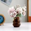 1PC Solid Wood Vintage Gourd Shaped Wooden Vase Creative Handmade Home Decor Simple Modern Vase Flower Inserts
