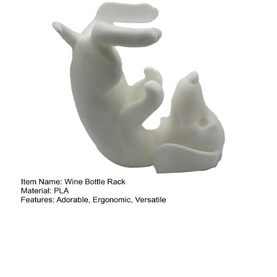 Wine Bottle Holder Cute Resin Dog Wine Rack Bar Decor Sturdy Stable