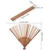 3Pcs Wood Folding Fan Frame Unfinished 22Cm DIY Hand Fan Material Japanese Style Creative Craft Kit for Festivals Shows