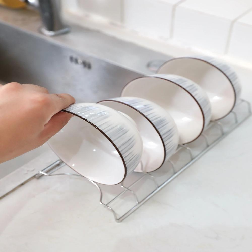 Rust-Proof Bowl Draining Rack Multipurpose Dish Drying Holder Dish Drying Rack for Cutlery