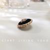 25mm Heart-Shaped Black Button with Gold Rim for Coats and Jackets