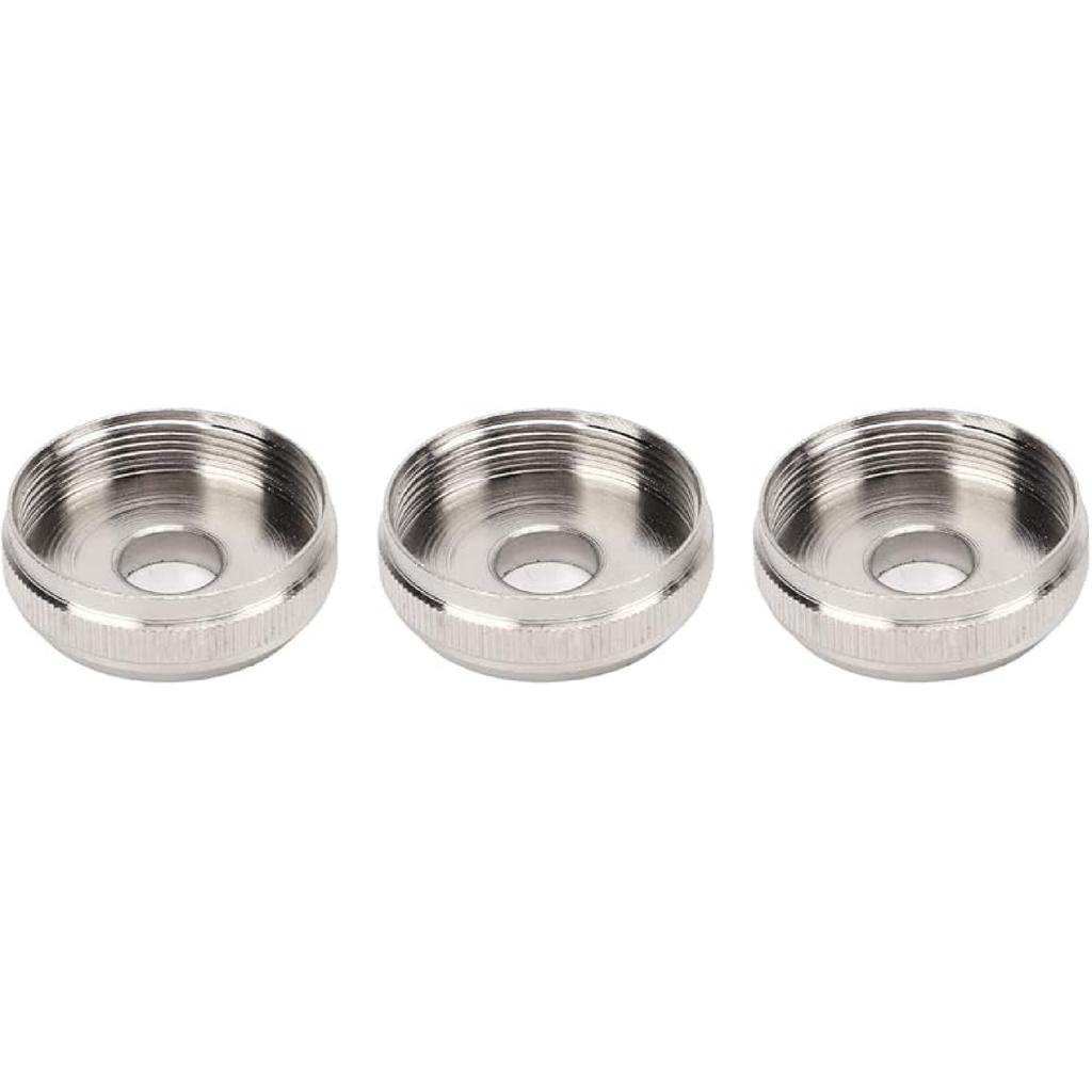 3 Stück Metall-Ventilknöpfe Silberne Schraubkolben für Trompeten-Ersatz