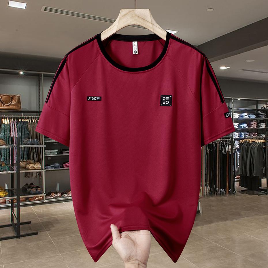 Pánská trička nadměrné velikosti 13XL Letní trička s krátkým rukávem a kulatým výstřihem Ležérní volná trička Pánské tričko velké velikosti