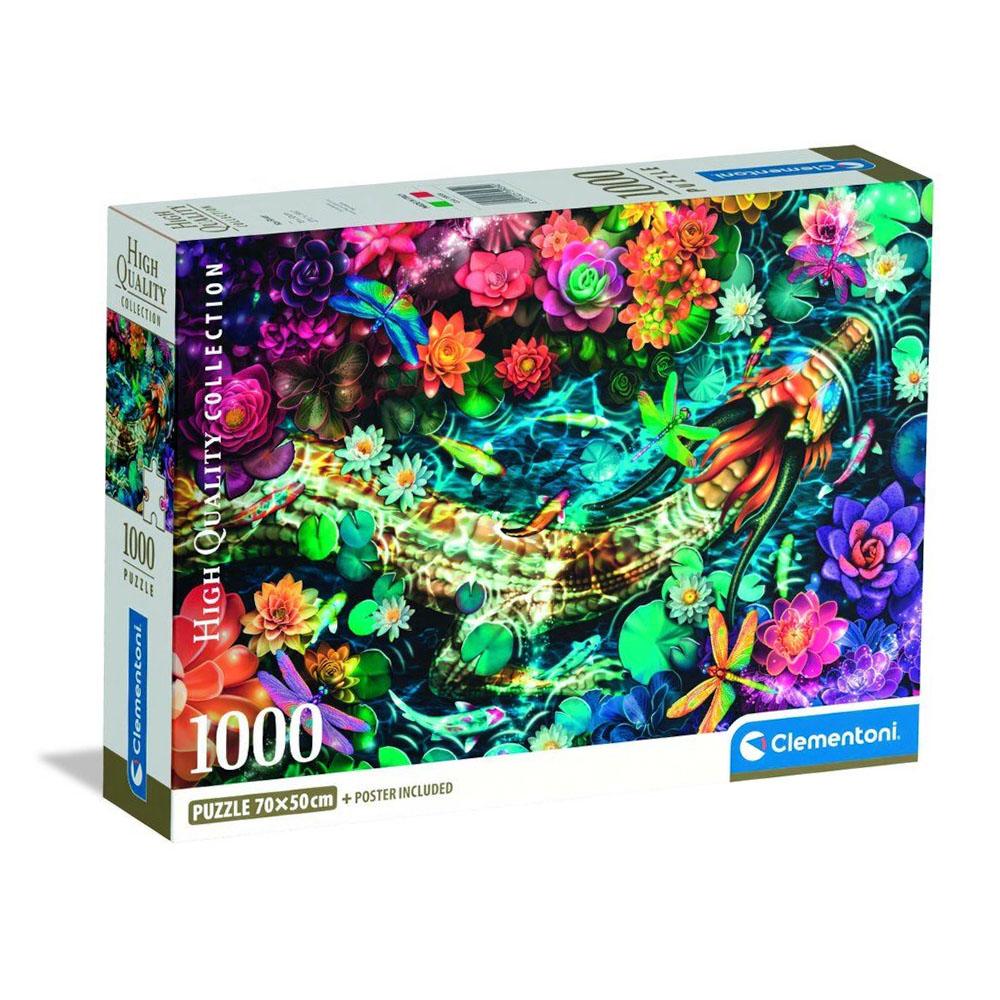 1000 Piece Puzzle. Compact Koi River