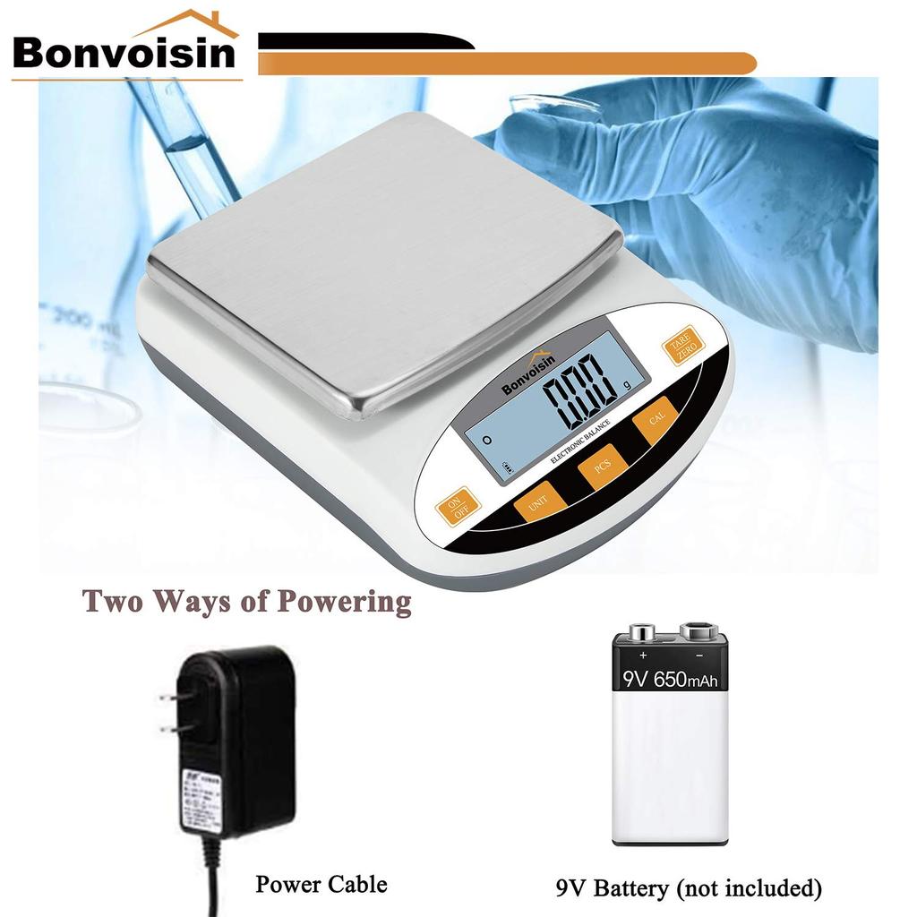 Bonvoisin Digital 1000g X Precision Electronic Electronic Analytical Pan Batteries Sold Japanese Instruction Manual Includes One 500g Calibration