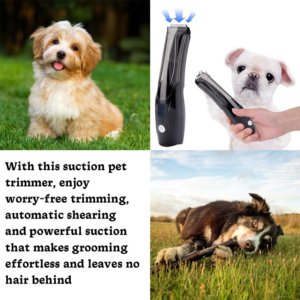 Pet Hair Trimmer That Can Suck Hair Electric Suction Haircut For Cats And Dogs Professional Limited Comb Noise-free 1h Long Q1M1
