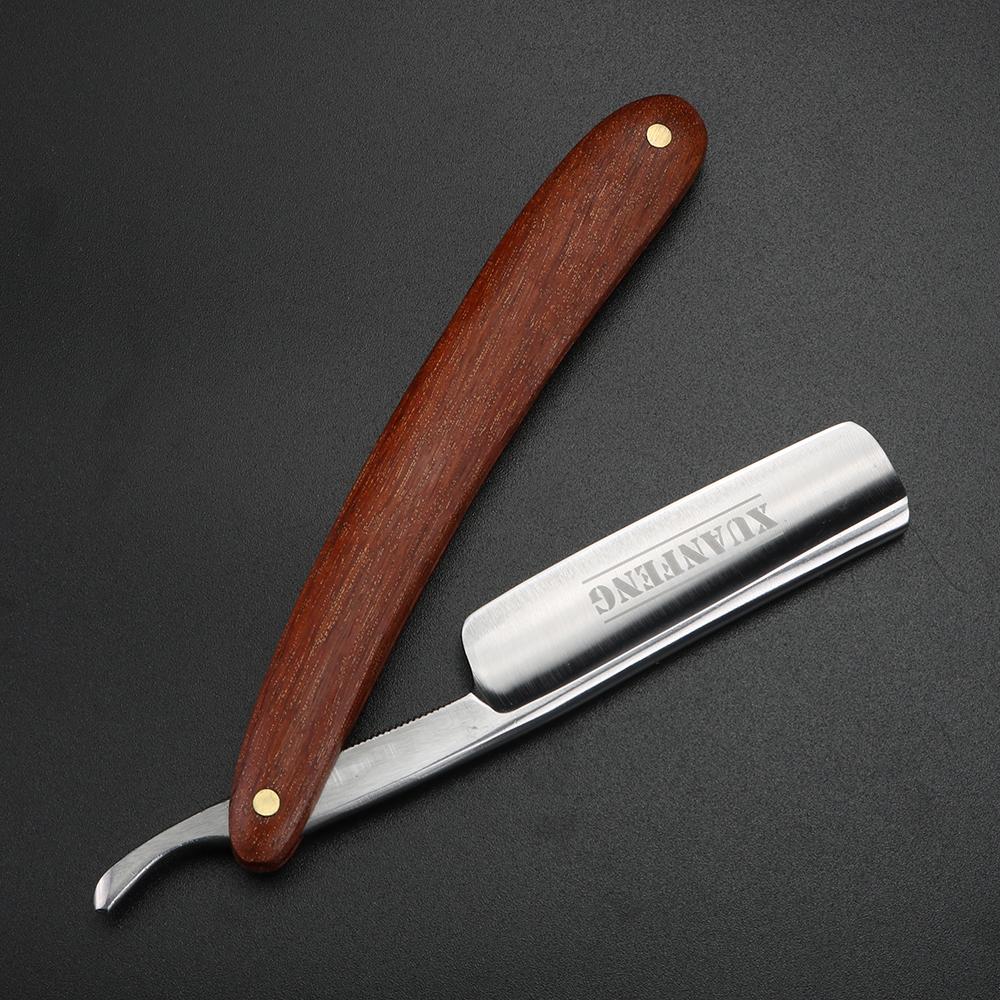 Rosewood Handle Folding Razor 9cr18 Steel High Hardness Sharp Straight Razor Men's Razor