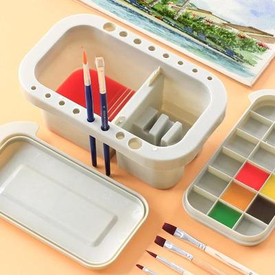 Rondelle de stylo multifonctionnelle trois en un, seau de Palette Shabu, porte-stylo pouvant être illustré, boîte de Palette de rondelle de stylo Portable
