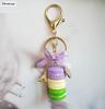 Neuer Kuchen Schlüsselanhänger Mode Auto Schlüsselanhänger Damen Tasche Anhänger Zubehör Frankreich Kuchen Macarons mit Eiffelturm Schlüsselanhänger Geschenk Schmuck