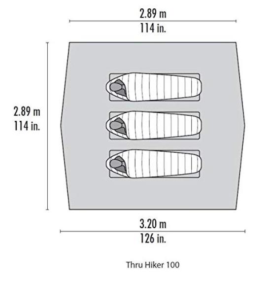 MSR 100 Wing V2 Tent Accessory Yellow 2019 Thru-Hiker