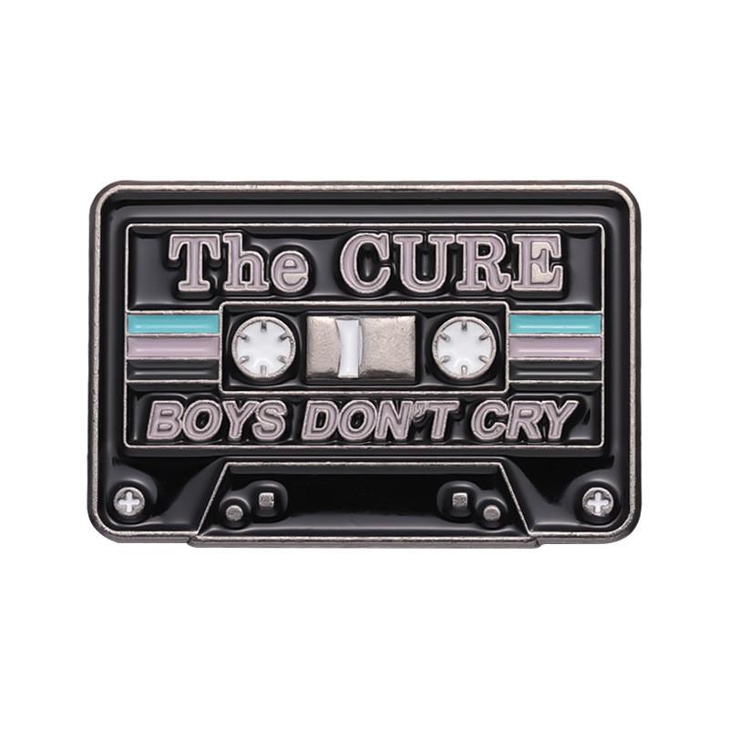 Creative New Style Radio Letter Tape Brooch Cartoon Music Theme Series Alloy Accessory Badge