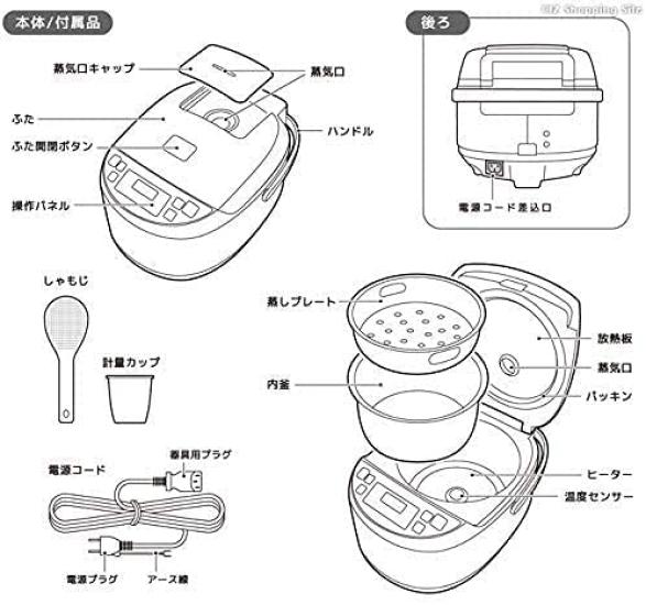 Wellz Rice Automatic Microcomputer 12 Menus Cooker, 5.5-cup Capacity, Keep-Warm Function, Timer, Multi-Function
