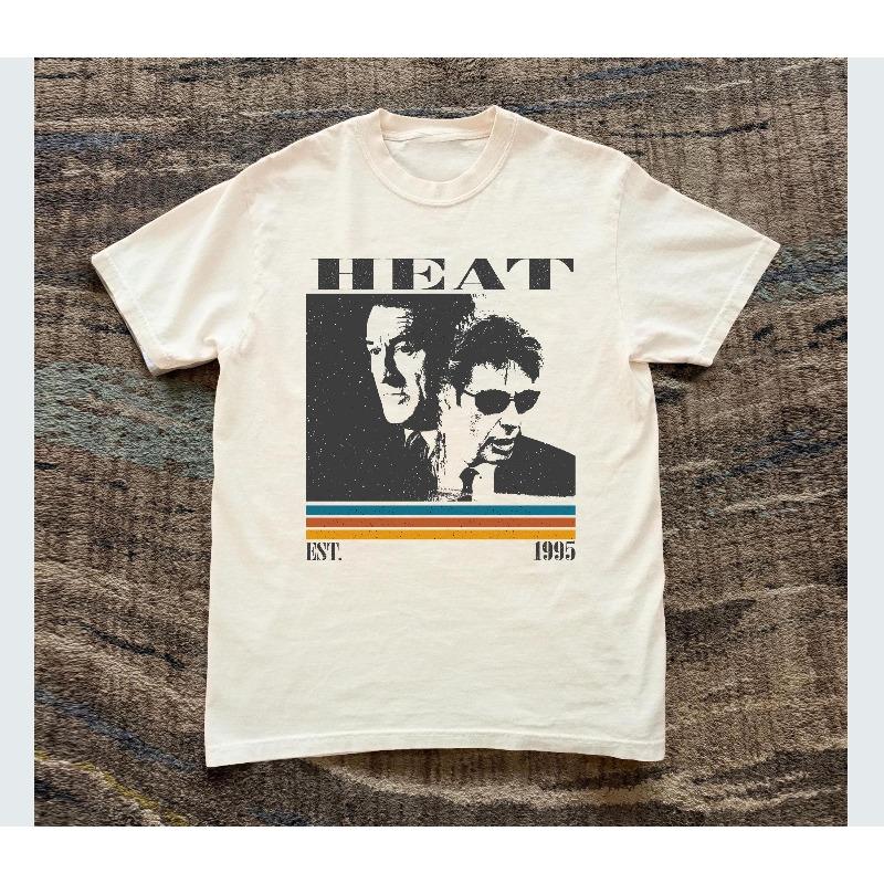 2026 Heat Movie Tshirt Retro Style Pure Cotton Pattern Printed Tshirt Summer Unisexs and Unisexs Loose Breathable Top