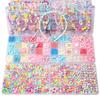 Children Bead Crafting Set Colorful Plastic Materials Handmade Accessories Gift