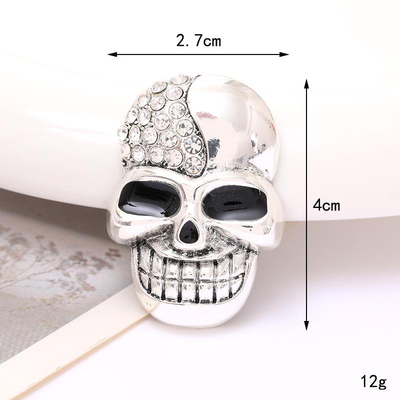 

Cross-Border Halloween Skull Jewelry: Ghost Festival DIY Air Outlet Ornaments & Small Gifts Alloy